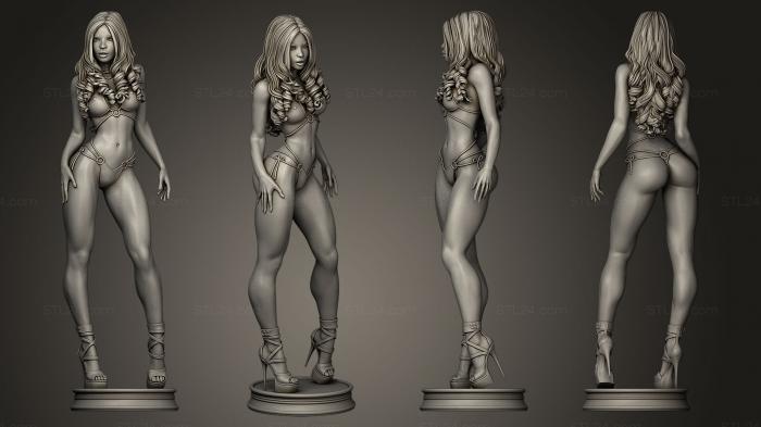 Figurines of girls (Aleysha Figurine, STKGL_0060) 3D models for cnc